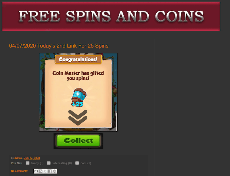free spins and coins 